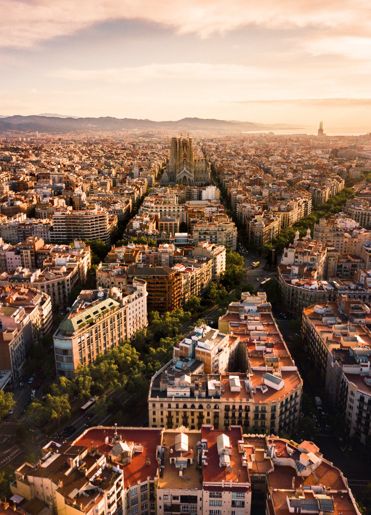 Luchtbeeld Barcelona